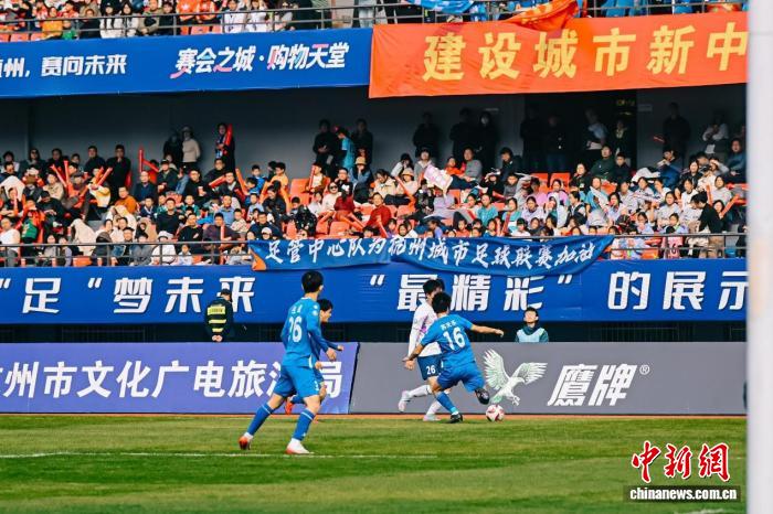 余杭队亚运场馆力克富阳队勇夺杭州城足球联赛